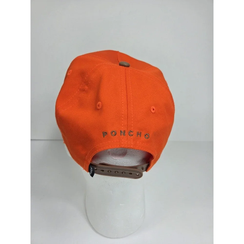 Poncho Outdoors Pheasant Hat OSFA  Embroidered Snapback Cap Orange Brown